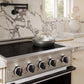 ZLINE Autograph Edition 30 in. 4.2 cu. ft. Marino Induction Range with 4 Element Cooktop and Electric Convection Oven in Satin Stainless Steel with White Matte Door and Matte Black Accents, MINRSZ-WM-30-MB
