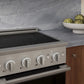 ZLINE Autograph Edition 24 in. 3.2 cu. ft. Marino Induction Range with 3 Element Cooktop and Electric Convection Oven in Stainless Steel with Matte Black Accents, MINRZ-24-MB