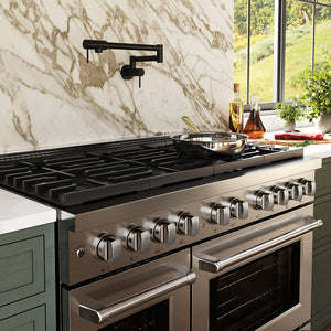 ZLINE 48" 6.7 cu. ft. Paramount Gas Range with 8 Burner DuoPro™ Cooktop and Dual Ovens in Stainless Steel, PSGR48