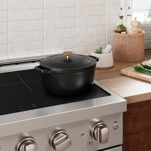 ZLINE 5-Piece Enameled Cast Iron Cookware Set in Black Matte, CWSETS-BLM-5