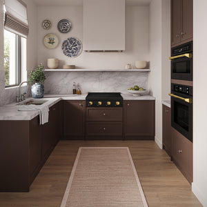 ZLINE Autograph Edition 30" Paramount Induction Rangetop with 4 Element Cooktop in Black Stainless Steel and Polished Gold Accents, SINRTBZ-30-G