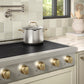 ZLINE Autograph Edition 36" Paramount Induction Rangetop with 5 Element Cooktop in Satin Stainless Steel and Champagne Bronze Accents, SINRTSZ-36-CB