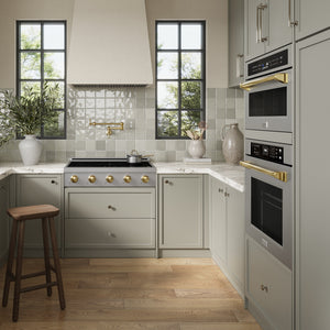 ZLINE Autograph Edition 36" Paramount Induction Rangetop with 5 Element Cooktop in Stainless Steel and Polished Gold Accents, SINRTZ-36-G