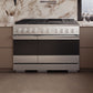 ZLINE Marino 48-Inch 6.7 cu. ft. Dual Fuel Range, 8 Burners, Double Oven, Convection Oven, Reversible Griddle, Satin Stainless Steel, MDRS-48