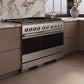 ZLINE Marino 48-Inch 6.7 cu. ft. Gas Range, 8 Burners, Double Oven, Convection Oven, Reversible Griddle, Stainless Steel, MGR48