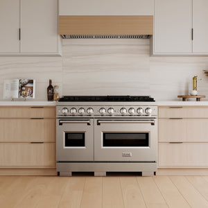 ZLINE ZLINE 48" 6.7 cu. ft. Classic Gas Range with 8 Burner DuoPro™ Cooktop and Dual Ovens in Stainless Steel, PCGR48