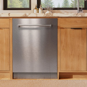 ZLINE 24" Monument Series 3rd Rack Top Touch Control Dishwasher with Satin Stainless Steel Panel and Stainless Steel Tub, 45dBa, DWMT-SN-24