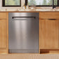 ZLINE Monument Autograph Edition 24-Inch Top Control Built-In Dishwasher, Stainless Steel Panel, Matte Black Handle, 44 dBA, DWMTZ-304-24-MB