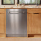 ZLINE Autograph 24" Monument Series 3rd Rack Top Touch Control Tall Tub Dishwasher in Stainless Steel with Polished Nickel Helix Handle, 45dBa, DWMTZ-30424-KPN