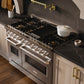 ZLINE 48" 6.7 cu. ft. Classic Dual Fuel Range with 8 Burner DuoPro™ Cooktop and Dual Ovens in Satin Stainless Steel, PCDRS-48