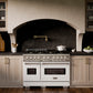 ZLINE 48" Classic Gas Range with 8 Burner DuoPro™ Cooktop in Satin Stainless Steel with White Matte Doors, PCGRS-WM-48