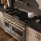 ZLINE Autograph Edition 48" Classic Gas Range with DuoPro™ Cooktop and Dual Ovens in Satin Steel and Bronze Accents, PCGRSZ-48-CB