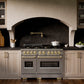 ZLINE Autograph 48" Classic Gas Range with 8 Burner DuoPro™ Cooktop in Stainless Steel with Champagne Bronze Accents, PCGRZ-48-CB