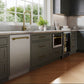 ZLINE Autograph Edition 24 In. Tall Dishwasher, Touch Control, in Stainless Steel with Champagne Bronze Handle, DWMTZ-304-24-CB