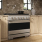 ZLINE Marino 36-Inch 5.2 cu. ft. Dual Fuel Range, 6 Brass Burner DuoPro™ Cooktop, Convection Oven, Stainless Steel, PMDR36