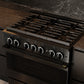 ZLINE Marino 36-Inch 5.2 cu. ft. Dual Fuel Range, 6 Burners, Convection Oven, Black Stainless Steel, MDRB-36