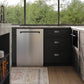 ZLINE Autograph Edition 24 In. Tall Dishwasher, Touch Control, in Stainless Steel with Matte Black Handle, DWMTZ-304-24-MB