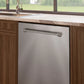 ZLINE Monument 24-Inch Top Control Built-In Dishwasher, Stainless Steel Panel, Modern Handle, 44 dBA, DWMT-304-24