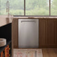 ZLINE Monument 24-Inch Top Control Built-In Dishwasher, Stainless Steel Panel, Modern Handle, 44 dBA, DWMT-304-24