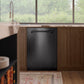 ZLINE Tallac 24-Inch Top Control Built-In Dishwasher, Black Stainless Steel Panel, Traditional Handle, 51 dBA, DWV-BS-24