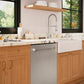 ZLINE Monument 24-Inch Top Control Built-In Dishwasher, Stainless Steel Panel, 44 dBA, DWMT-304-24