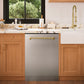ZLINE Autograph Edition 24 In. Tall Dishwasher, Touch Control, in Stainless Steel with Champagne Bronze Handle, DWMTZ-304-24-CB