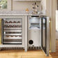 ZLINE Autograph 15" Touchstone Nugget Ice Maker in Stainless Steel Door with Polished Gold Handle, INGDZ-ST-15-G