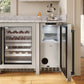 ZLINE Autograph 15" Touchstone Nugget Ice Maker in Stainless Steel Door with Matte Black Handle, INGDZ-ST-15-MB