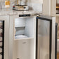 ZLINE Autograph 15" Touchstone Nugget Ice Maker in Stainless Steel Door with Matte Black Handle, INGDZ-ST-15-MB