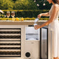 ZLINE 15" Touchstone Nugget Ice Maker in Stainless Steel Door, INGD-ST-15