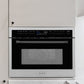 ZLINE Autograph Edition 24" 1.6 cu ft. Built-in Convection Microwave Oven in DuraSnow® Stainless Steel with Black Accents, MWOZ-24-SS-MB