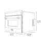ZLINE 24 in. Built-in Convection Microwave Oven in Stainless Steel with Speed and Sensor Cooking, MWO-24