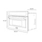 ZLINE 30 In. 1.55 cu ft. Built-in Convection Microwave Oven in Black Stainless Steel with Speed and Sensor Cooking, MWO-30-BS
