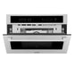 ZLINE 30 in. 1.6 cu. ft. Built-in Convection Microwave Oven in DuraSnow® Stainless Steel with Speed and Sensor Cooking, MWO-30-SS