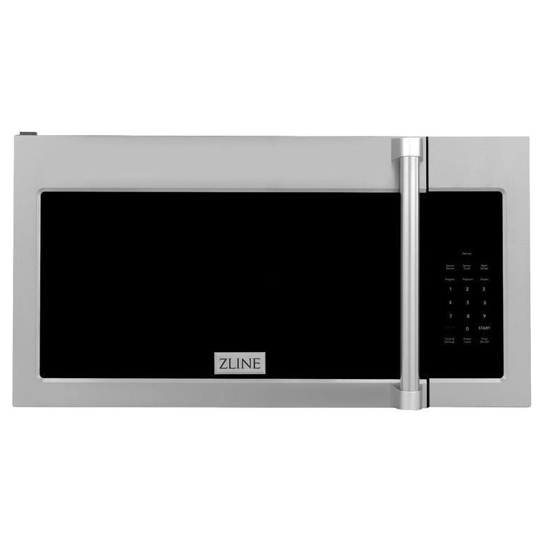 ZLINE Appliance Package - 30" Gas Range, Refrigerator with Water and Ice Dispenser, Microwave, Dishwasher