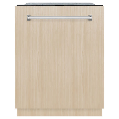 ZLINE Monument 24-Inch Top Control Built-In Dishwasher, Panel Ready, 44 dBA, DWMT-24