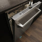 ZLINE Monument 24-Inch Top Control Built-In Dishwasher, Stainless Steel Panel, Modern Handle, 44 dBA, DWMT-304-24