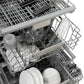 ZLINE Monument 24-Inch Top Control Built-In Dishwasher, Black Matte Panel, Traditional Handle, 45 dBA, DWMT-BLM-24