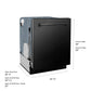 ZLINE 24 In. Monument Series Dishwasher in Black with Top Touch Control, DWMT-BS-24
