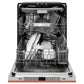 ZLINE Monument 24-Inch Top Control Built-In Dishwasher, Copper Panel, Traditional Handle, 44 dBA, DWMT-C-24