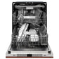 ZLINE 24 In. Monument Series Top Touch Control Dishwasher in Hand Hammered Copper, 45dBa, DWMT-HH-24