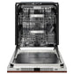 ZLINE Monument 24-Inch Top Control Built-In Dishwasher, Hand-Hammered Copper Panel, Traditional Handle, 44 dBA, DWMT-HH-24
