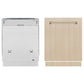 ZLINE Autograph Edition 24" Monument Series 3rd Rack Top Touch Control Tall Tub Dishwasher in Custom Panel Ready with Champagne Bronze Handle, 45dBa, DWMTZ-24-CB