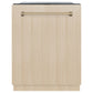 ZLINE Autograph Edition 24" Monument Series 3rd Rack Top Touch Control Tall Tub Dishwasher in Custom Panel Ready with Champagne Bronze Handle, 45dBa, DWMTZ-24-CB
