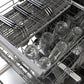 ZLINE Monument Autograph Edition 24-Inch Top Control Built-In Dishwasher, Panel Ready, Traditional Polished Gold Handle, 44 dBA, DWMTZ-24-G