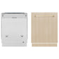 ZLINE Monument Autograph Edition 24-Inch Top Control Built-In Dishwasher, Panel Ready, Traditional Polished Gold Handle, 44 dBA, DWMTZ-24-G