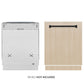 ZLINE Monument Autograph Edition 24-Inch Top Control Built-In Dishwasher, Panel Ready, Matte Black Handle, 44 dBA, DWMTZ-24-MB