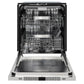 ZLINE Autograph Edition 24 In. Tall Dishwasher, Touch Control, in Custom Panel Ready with Matte Black Handle, DWMTZ-24-MB