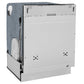 ZLINE Autograph Edition 24 In. Tall Dishwasher, Touch Control, in Custom Panel Ready with Matte Black Handle, DWMTZ-24-MB