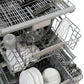 ZLINE Autograph Edition 24 In. Tall Dishwasher, Touch Control, in Stainless Steel with Champagne Bronze Handle, DWMTZ-304-24-CB